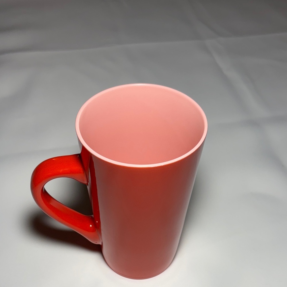 Starbucks Red Mug with Pink Interior - Picture 3 of 3